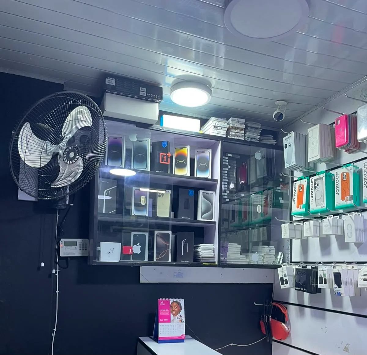Phone Fix Pro shop interior at Jamia Mall Shop G81A, Nairobi.